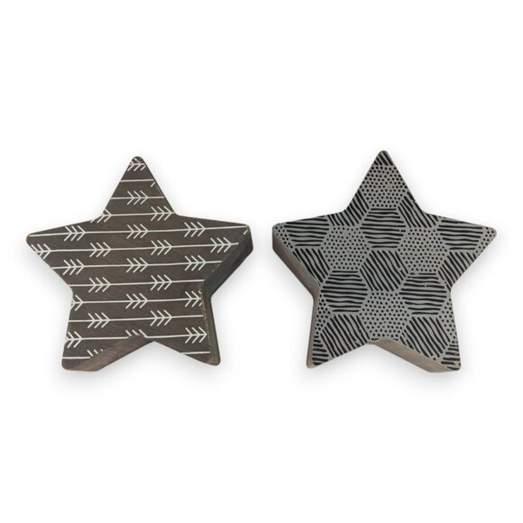 Star Wooden Decor–Wall, Table, Shelf- Gray- Arrows-Parties-Gatherings-Holiday - Picture 3 of 9